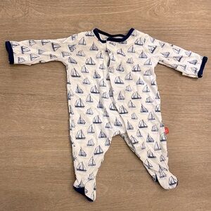 Magnetic Me Newborn Sailboat Pajamas